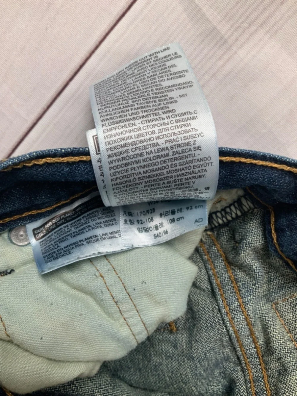 Levi's 569 relaxed Straight Jeans Men's 36x30 Dark Wash Blue 100% Cotton Denim